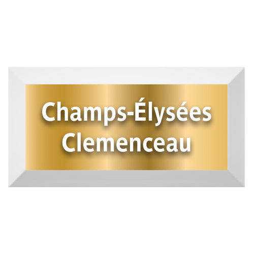 Gold Edition-Carreau Metro biseauté station "Champs-Élysées Clemenceau"