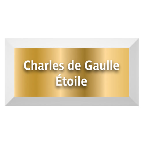 Gold Edition-Carreau Metro biseauté station "Charles de Gaulle-Étoile"