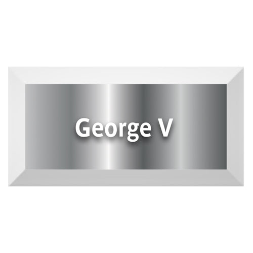 Silver Edition-Carreau Metro biseauté station "George V"