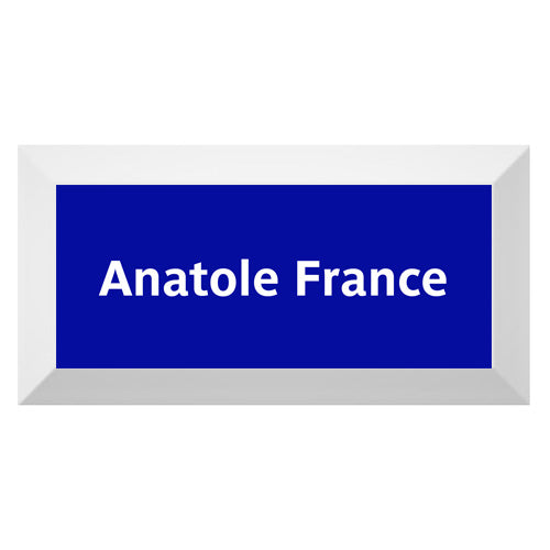 Carreau de faïence Type Métro biseauté station "Anatole France"