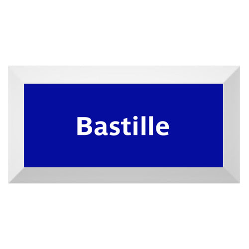 Carreau de faïence Type Métro biseauté station "Bastille"
