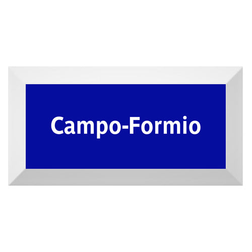 Carreau de faïence Type Métro biseauté station "Campo-Formio"