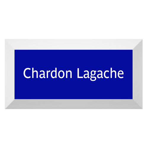 Carreau de faïence Type Métro biseauté station "Chardon Lagache"
