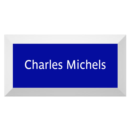 Carreau de faïence Type Métro biseauté station "Charles Michels"