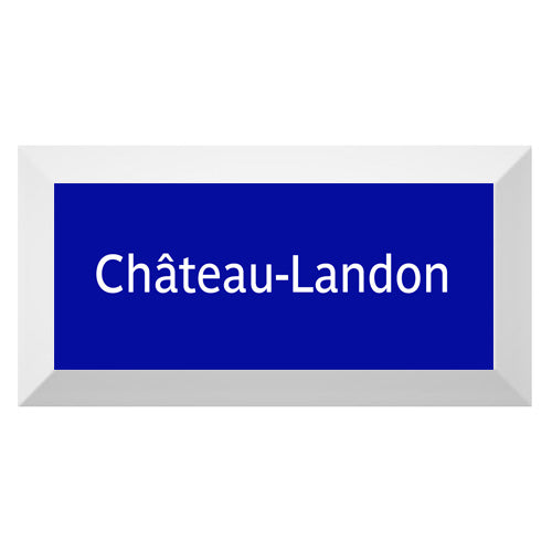 Carreau de faïence Type Métro biseauté station "Château-Landon"
