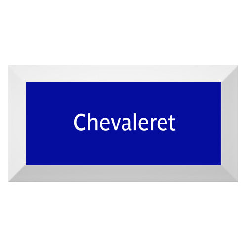 Carreau de faïence Type Métro biseauté station "Chevaleret"