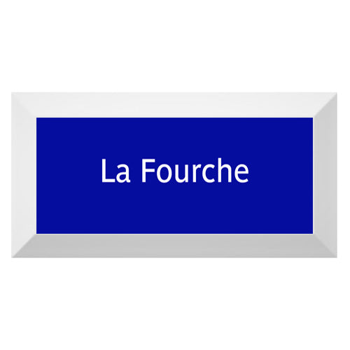 Carreau de faïence Type Métro biseauté station "La Fourche"