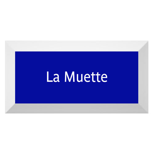Carreau de faïence Type Métro biseauté station "La Muette"