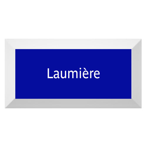 Carreau de faïence Type Métro biseauté station "Laumière"