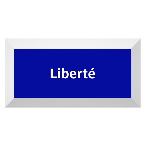 Carreau de faïence Type Métro biseauté station "Liberté"