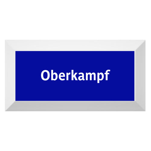 Carreau de faïence Type Métro biseauté station "Oberkampf"