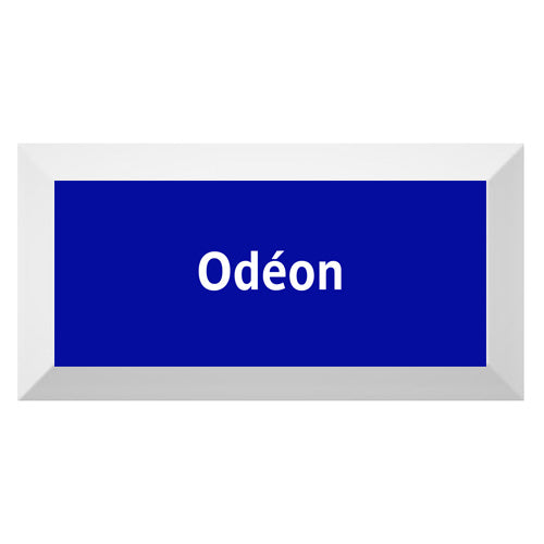 Carreau de faïence Type Métro biseauté station "Odéon"