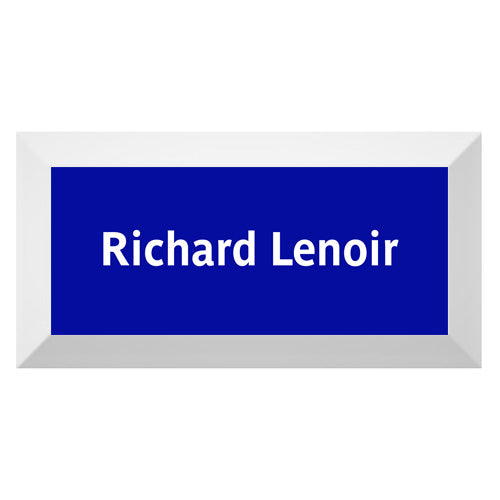 Carreau de faïence Type Métro biseauté station "Richard Lenoir"