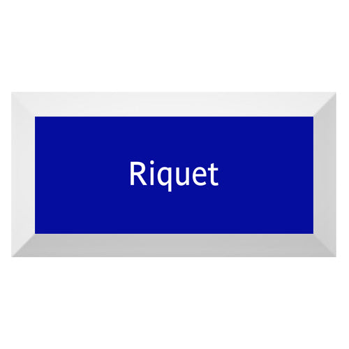 Carreau de faïence Type Métro biseauté station "Riquet"