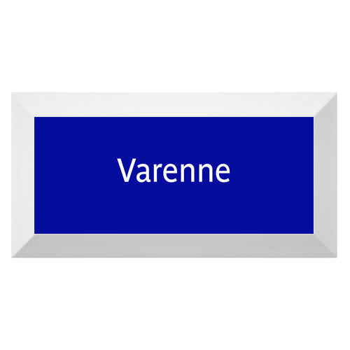 Carreau de faïence Type Métro biseauté station "Varenne"