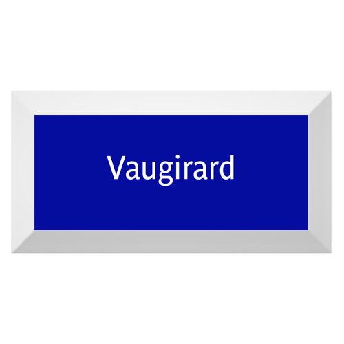 Carreau de faïence Type Métro biseauté station "Vaugirard"