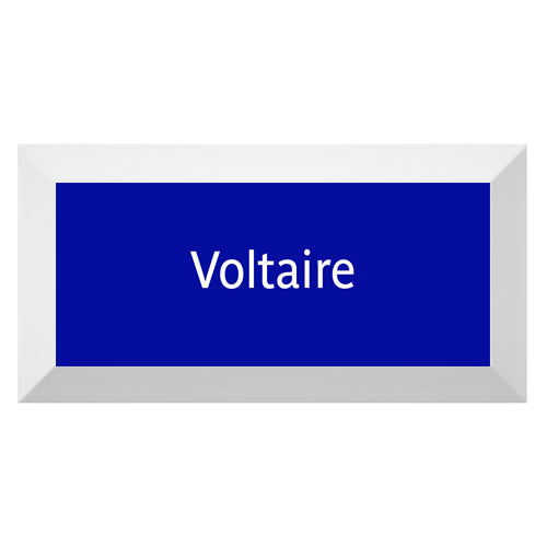 Carreau de faïence Type Métro biseauté station "Voltaire"