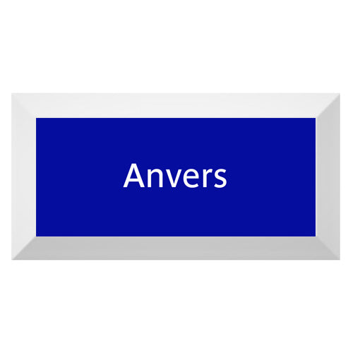 Carreau de faïence Type Métro biseauté station "Anvers"