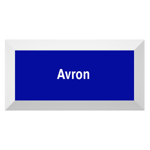 Carreau de faïence Type Métro biseauté station "Avron"