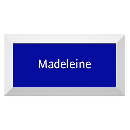 Carreau de faïence Type Métro biseauté station "Madeleine"