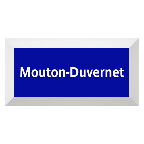 Carreau de faïence Type Métro biseauté station "Mouton-Duvernet"