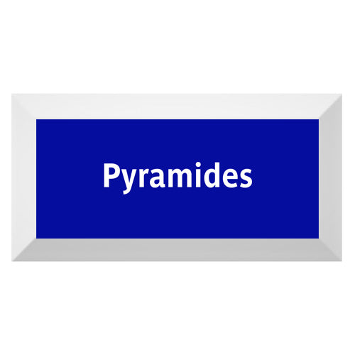 Carreau de faïence Type Métro biseauté station "Pyramides"