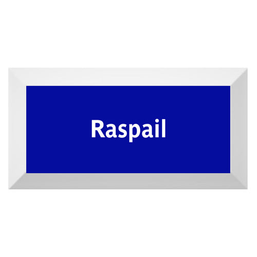 Carreau de faïence Type Métro biseauté station "Raspail"