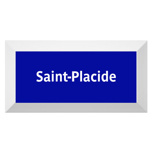 Carreau de faïence Type Métro biseauté station "Saint-Placide"