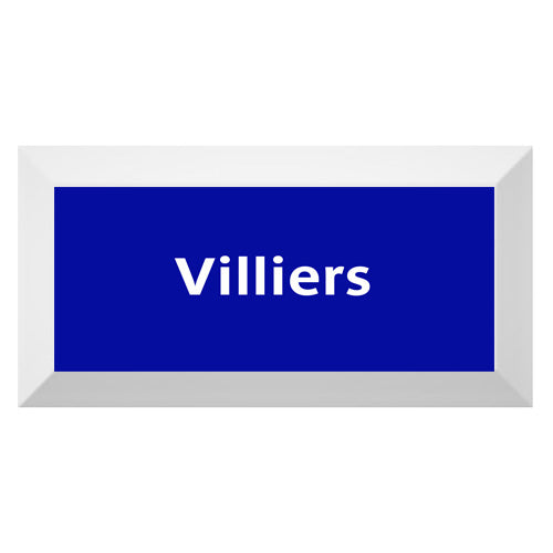 Carreau de faïence Type Métro biseauté station "Villiers"