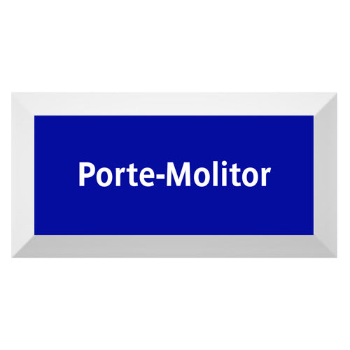 Carreau de faïence Type Métro biseauté station fantôme "Porte-Molitor"