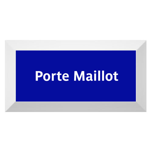 Carreau Metro biseauté station "Porte Maillot"