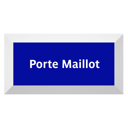 Carreau Metro biseauté station "Porte Maillot"