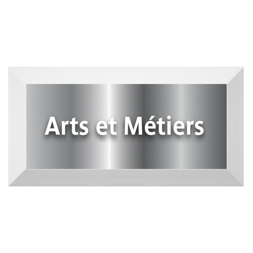 Silver Edition-Carreau Metro biseauté station "Arts et Métier"