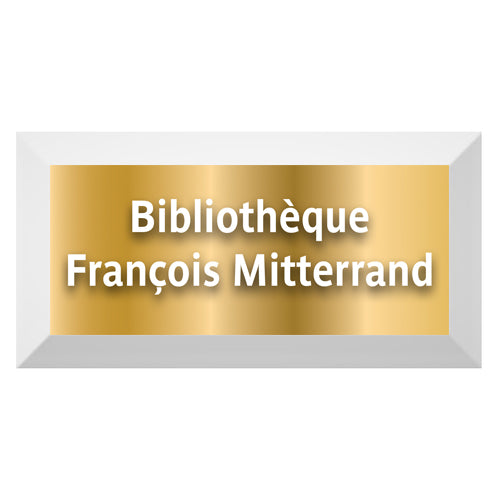 Gold Edition-Carreau Metro biseauté station "Bibliothèque François Mitterrand"