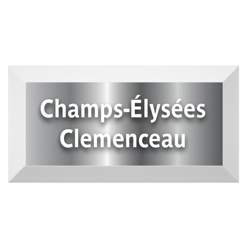 Silver Edition-Carreau Station biseauté station "Champs-Élysées Clemenceau"