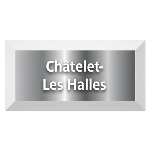 Silver Edition-Carreau Metro biseauté station "Châtelet-Les Halles"