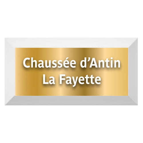 Gold Edition-Carreau Metro biseauté station "Chaussée d'Antin La Fayette"