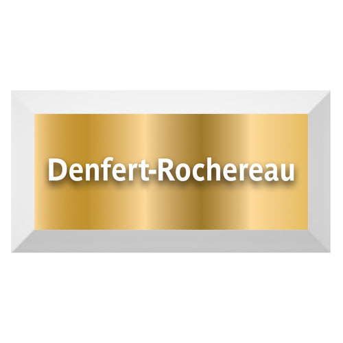 Gold Edition-Carreau Metro biseauté station "Denfert Rochereau"