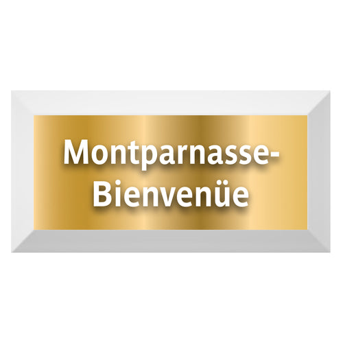Gold Edition-Carreau Metro biseauté station "Montparnasse-Bienvenüe"