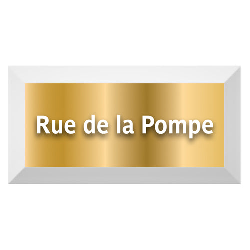 Gold Edition-Carreau Metro biseauté station "Rue de la Pompe"