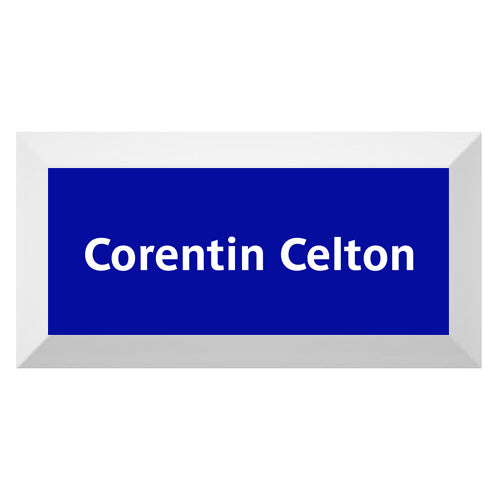 Carreau de faïence Type Métro biseauté station "Corentin Celton"