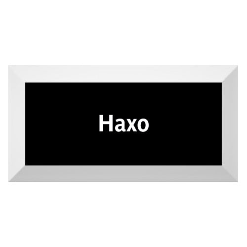 Black Edition-Carreau de faïence Type Métro biseauté station "Haxo"