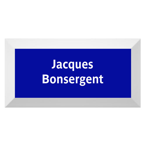 Carreau de faïence Type Métro biseauté station "Jacques Bonsergent"