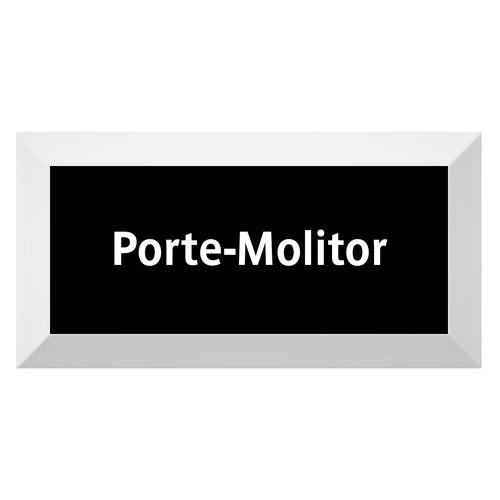 Black Edition-Carreau de faïence Type Métro biseauté station fantôme "Porte-Molitor"