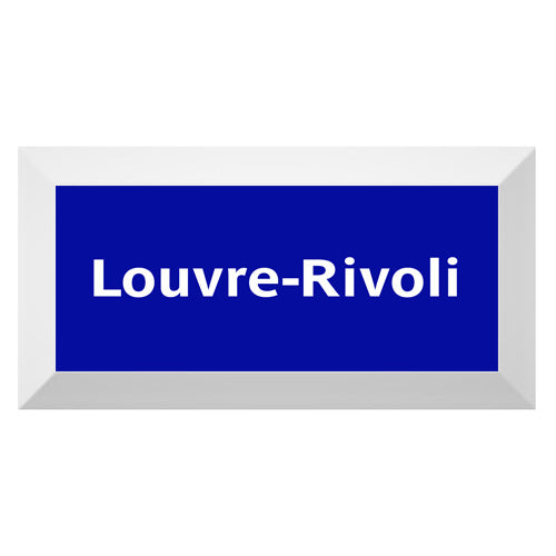 Carreau Metro biseauté station "Louvre-Rivoli"